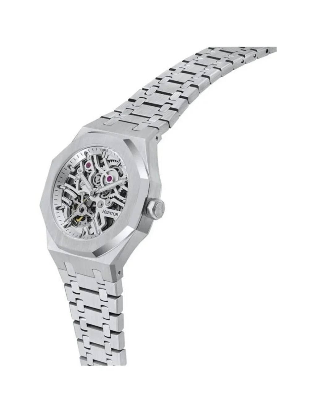 NWT Heritor Augustine Automatic Silver Dial Men's Watch